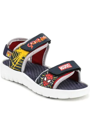 toothless Boys Spiderman Printed Sports Sandals With Velcro