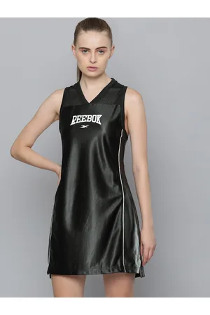 Reebok Brand Logo Print A-Line Mini Dress