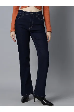 High Star Women Bootcut High-Rise Clean Look Stretchable Jeans