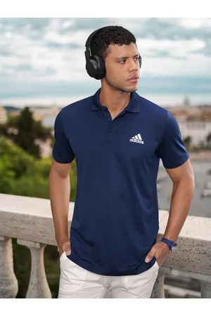 adidas Aeroready D2M Printed Polo Collar T-shirt