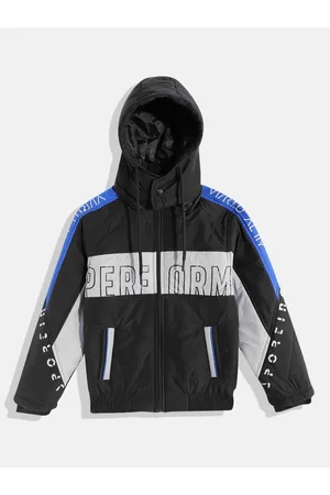 Fort Collins Boys Colourblocked Detachable Hood Bomber Jacket
