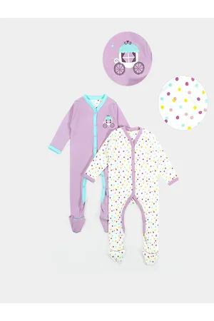 MiArcus Girls Pack Of 2 Sleepsuits