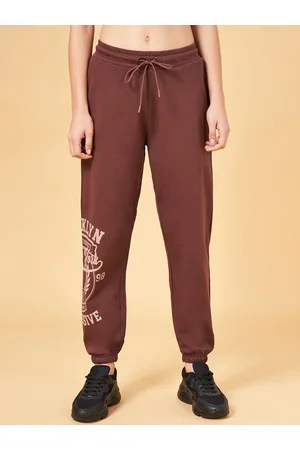 Pantaloons Women Relaxed Fit Mid-Rise Cotton Joggers