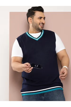 Sztori Men Plus Size Sweater Vest