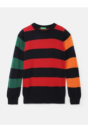 Benetton Boys Striped Pullover