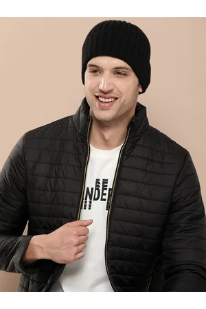 HERE&NOW Solid Stand-Collar Padded Jacket