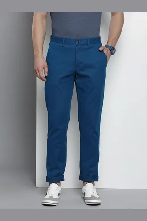 Tommy Hilfiger Men Solid Regular Fit Chinos Trousers