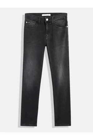 Calvin Klein Boys Slim Fit Heavy Fade Stretchable Jeans
