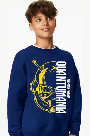 Kinsey Boys Typography Printed Fleece Pullover