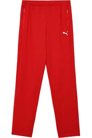 PUMA Boys Zippered Jersey Cotton Track Pants