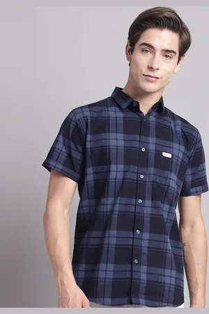 Majestic Classic Slim Fit Tartan Checked Pure Cotton Casual Shirt