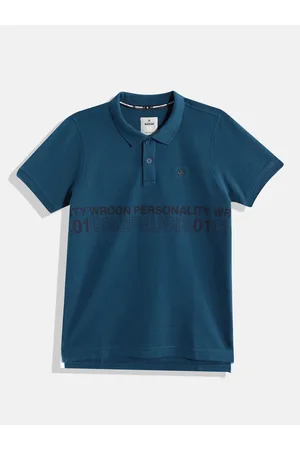 WROGN Boys Printed Polo Collar T-shirt