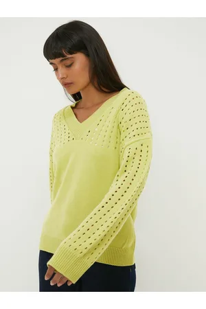 Dorothy Perkins V-Neck Open Knit Pullover