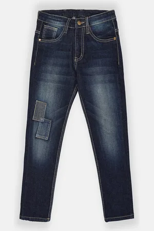 Instafab Boys Blue Regular Fit Mid-Rise Clean Look Jeans