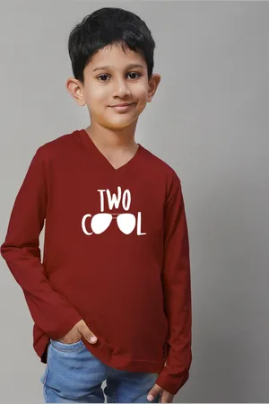 Friskers Boys Typography Printed Long Sleeves Pure Cotton T-shirt
