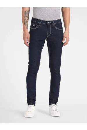 Flying Machine Men Blue Jackson Skinny Fit Low-Rise Clean Look Stretchable Jeans
