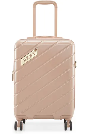 DKNY BIAS Brown Color ABS Material Hard 20" Cabin Size Trolley