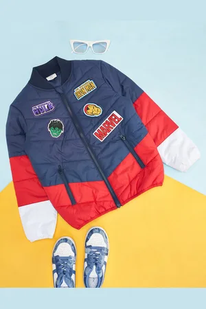 Pantaloons Boys Colourblocked Padded Jacket