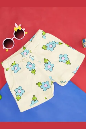 Pantaloons Girls Floral Printed Cotton Shorts
