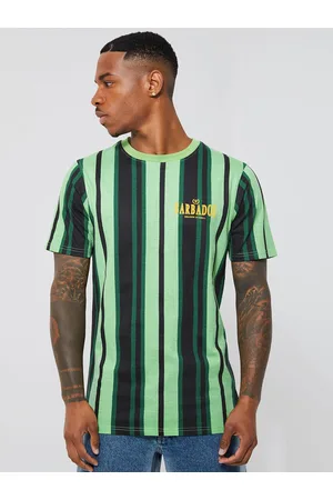 Boohoo Striped Pure Cotton Slim Fit T-shirt