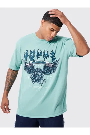 Boohoo Pure Cotton Graphic Printed Oversized T-shirt