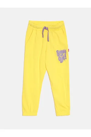 DIXCY SCOTT Girls Side Printed Cotton Joggers