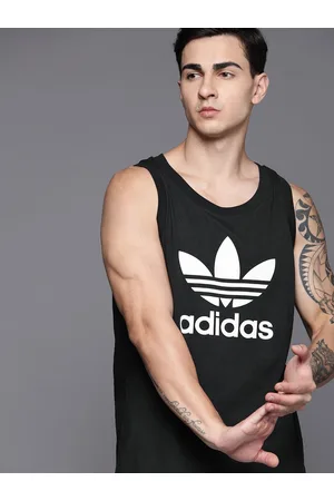 adidas Classics Trefoil Brand Logo Printed Pure Cotton Tank Top