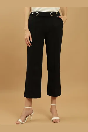 BEATNIK Women Slim Fit High-Rise Trousers