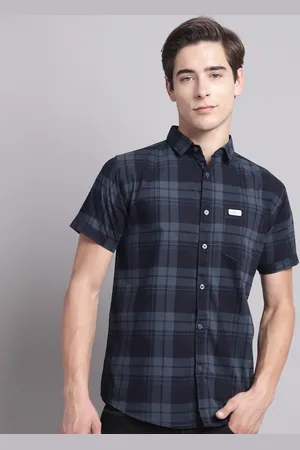 Majestic Classic Slim Fit Tartan Checked Pure Cotton Casual Shirt