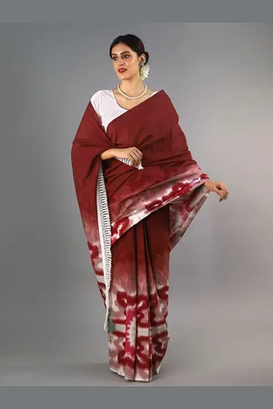BUTA BUTI Tie & Dye Printed Pure Cotton Saree