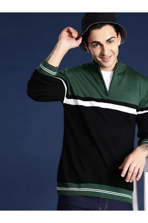 Mast & Harbour Men Colourblocked Acrylic Pullover