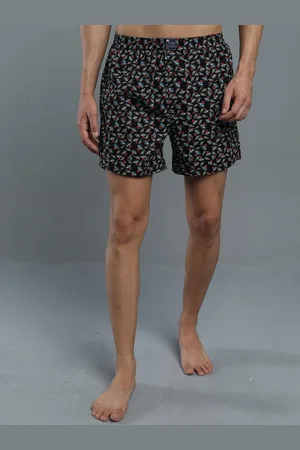 Maniac Men Conversational Printed Slim Fit Cotton Lounge Shorts