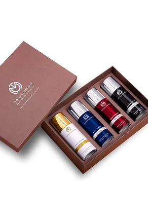 THE MAN COMPANY Set of 4 Long Lasting Deodorants-120ml Each- Bleu -Blanc -Rouge -Noir