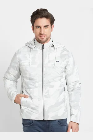 Being Human Camouflage Printed Hooded Puffer Jacket