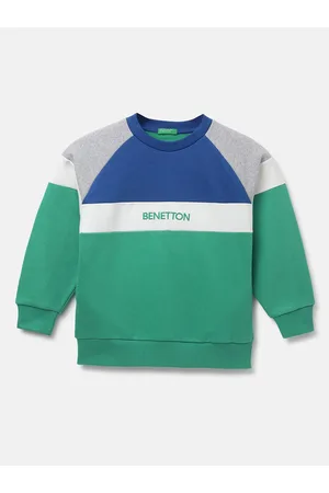 Benetton Boys Colourblocked Sweatshirt