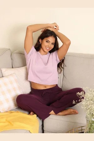 BlissClub Round Neck Pure Cotton Crop T-shirt