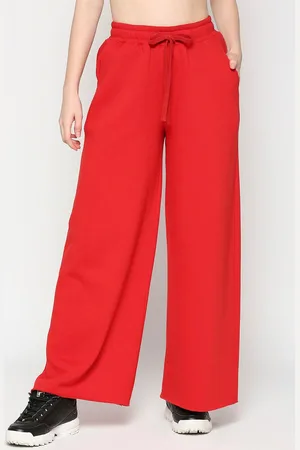 Being Human Women Wide Leg Fit Mid-Rise Track Pants