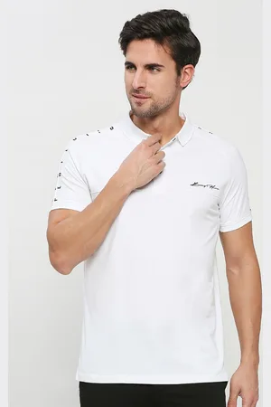 Being Human Typography Printed Polo Collar Regular Fit Cotton Regular T-shirt