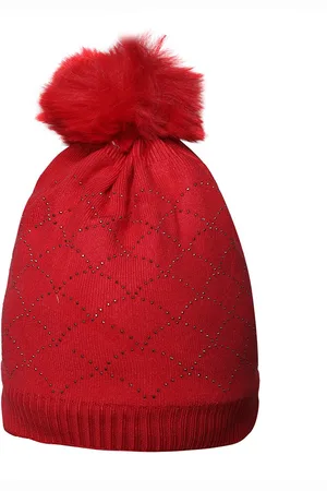 Loom Legacy Women Self Design Acrylic Woollen Beanie