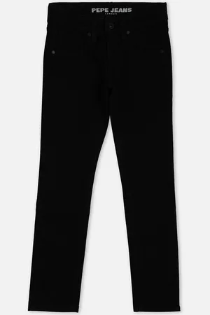 Pepe Jeans Boys Slim Fit Mid-Rise Dark Shade Clean Look Stretchable Jeans