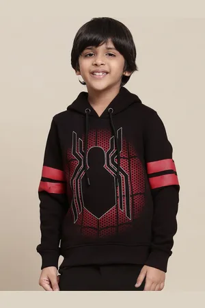 Kidsville Boys Spiderman Printed Pullover Hoodie
