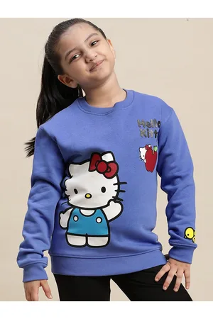 Kidsville Girls Hello Kitty Printed Cotton Sweatshirts