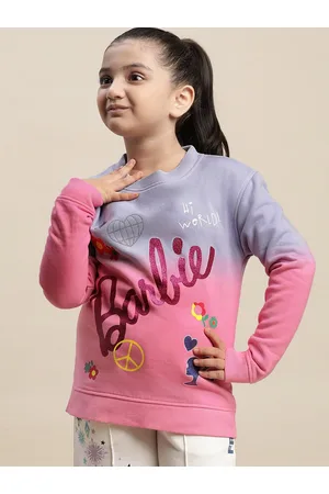 Kidsville Girls Barbie Printed Cotton Sweatshirts