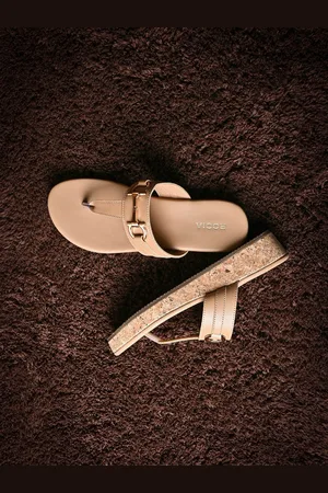 Rocia Buckle Detail Open Toe Flatform Heels