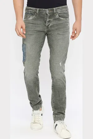 SPYKAR Men Relaxed Fit Low Distress Heavy Fade Stretchable Cotton Jeans