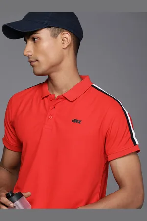 HRX Brand Logo Polo Collar T-shirt