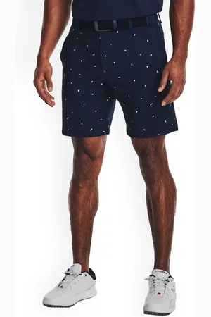 Under Armour Men Iso-Chill Printed Mid-Rise Sports Shorts