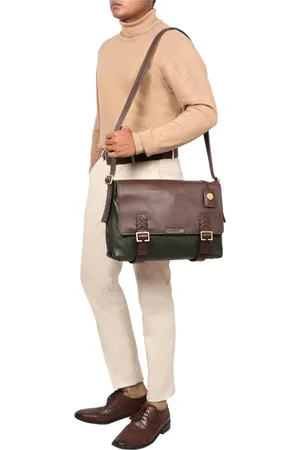 Hidesign Men Leather Messenger Bag