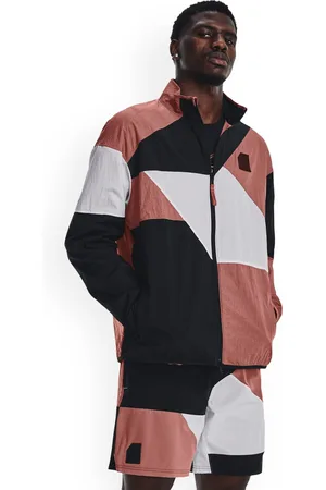 Under Armour Colourblocked Curry Full-Zip Woven Mock Collar Jacket
