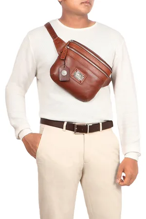Hidesign Men Leather Messenger Bag
